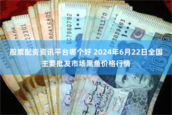 股票配资资讯平台哪个好 2024年6月22日全国主要批发市场黑鱼价格行情