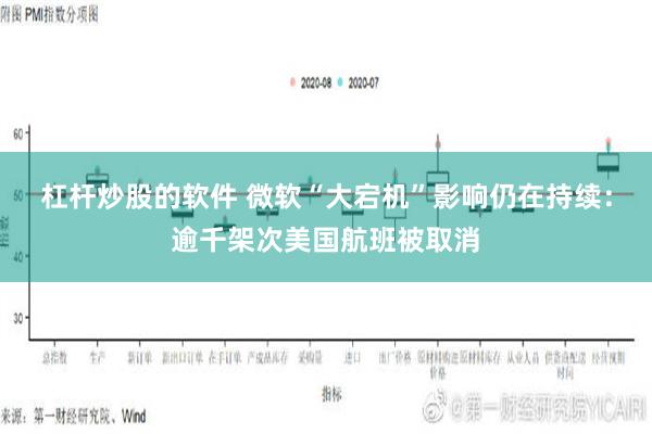 杠杆炒股的软件 微软“大宕机”影响仍在持续：逾千架次美国航班被取消