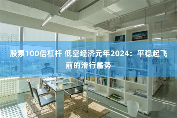 股票100倍杠杆 低空经济元年2024：平稳起飞前的滑行蓄势